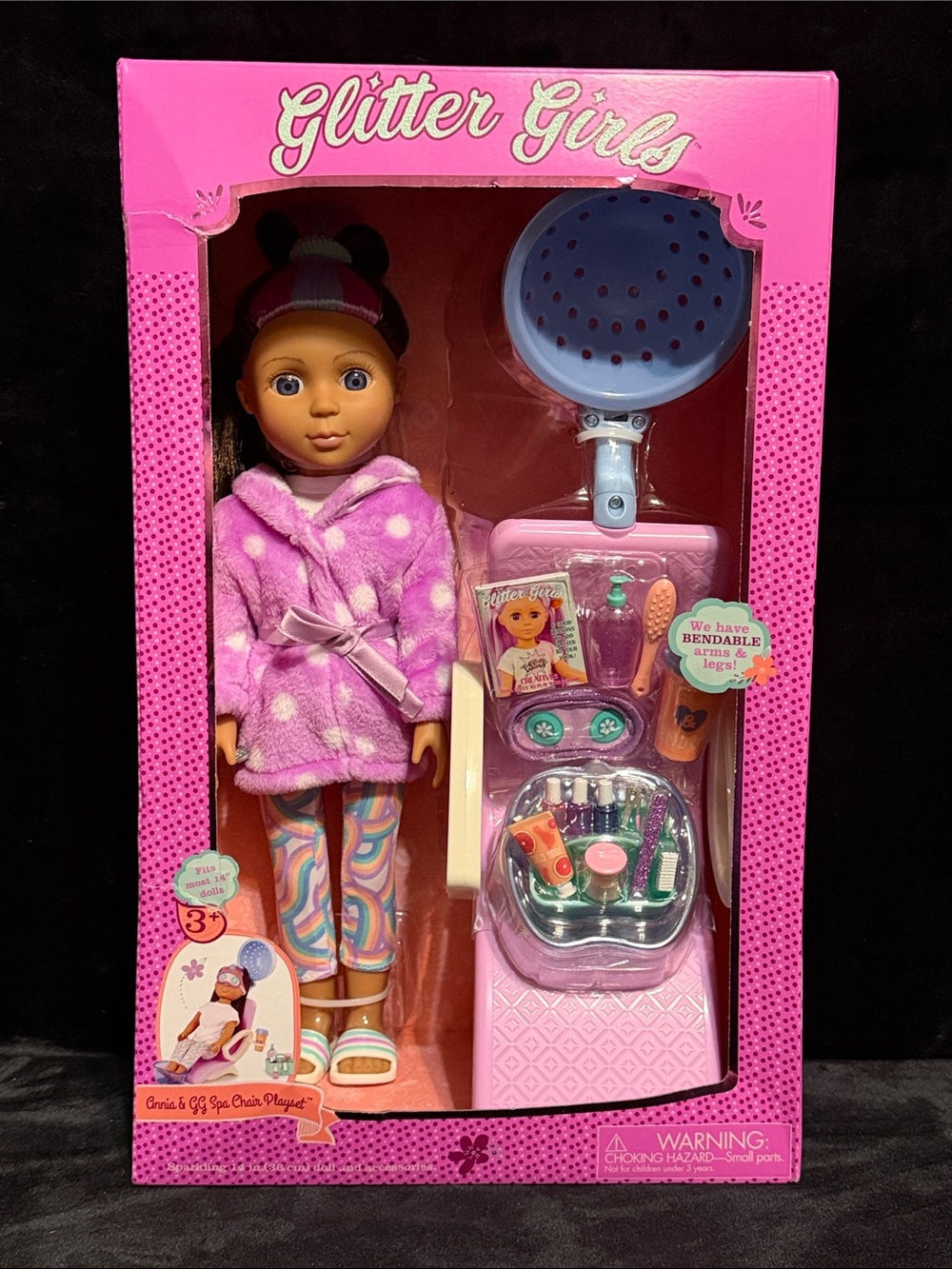 New Glitter Girls 14" Spa Doll
Annia & GG Spa Chair Playset
